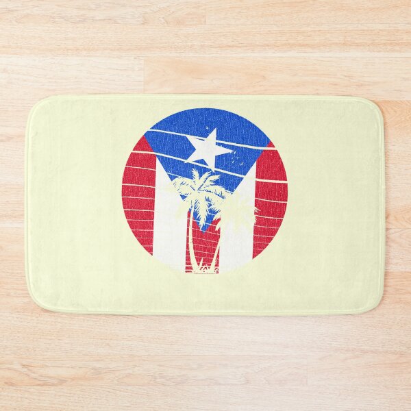 Item preview, Vintage style Puerto Rican Flag Retro Sunset Palm Tree designed and sold by ETIndustries.