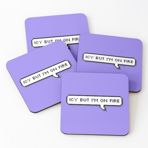 Item preview, ITZY ICY Icy but I'm on fire Pixel Speech designed and sold by helloharu.