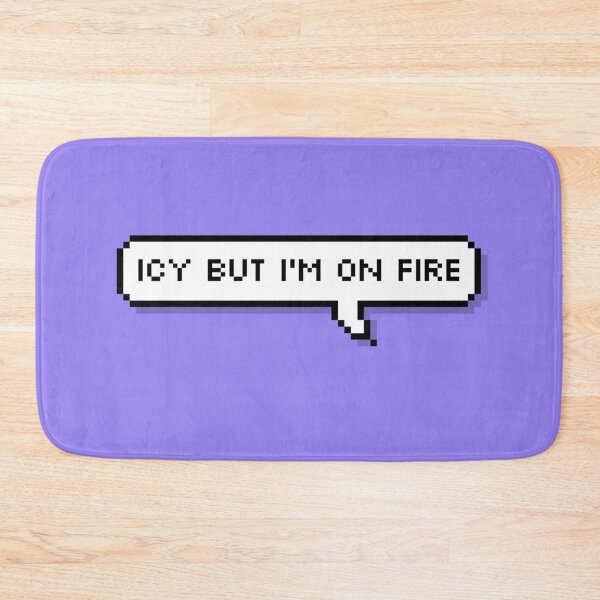 Item preview, ITZY ICY Icy but I'm on fire Pixel Speech designed and sold by helloharu.