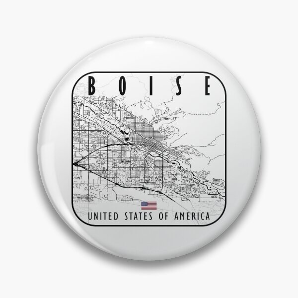 Artikelvorschau, Boise Karte USA entworfen und verkauft von hatimelhag.