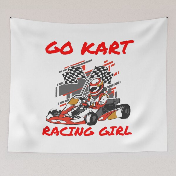 Artikelvorschau, GO KART RENNEN MÄDCHEN entworfen und verkauft von MIKE'S PRINT ON DEMAND.