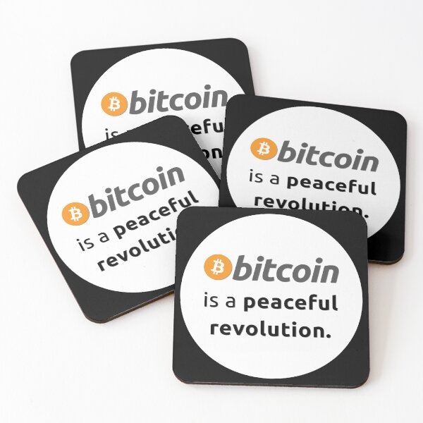 Item preview, Bitcoin is a peaceful revolution designed and sold by BitcoinFTW.