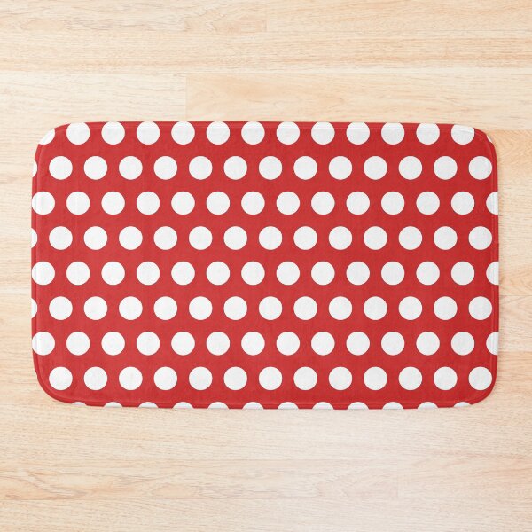 Item preview, White polka dot on red background designed and sold by EvgeniiV.