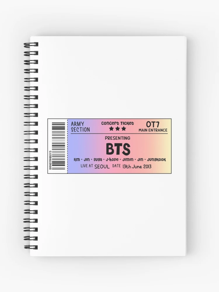 BTS Concert Ticket