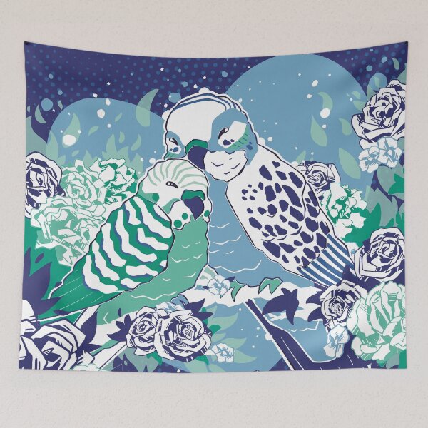 Item preview, Gay Love Budgies designed and sold by FirbetMakes.