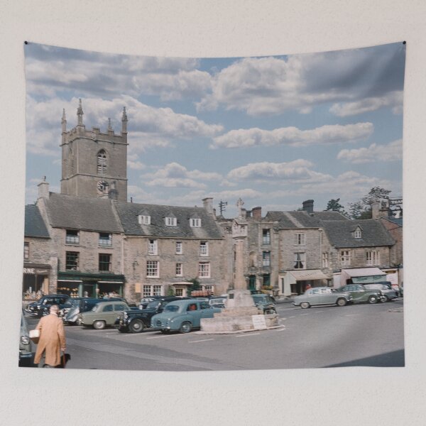Artikelvorschau, Stow on the Wold Cotswolds England 1950er Jahre entworfen und verkauft von Bygone Images.