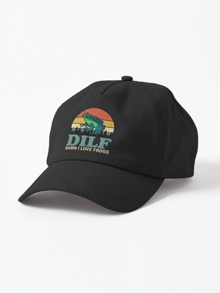 Thumbnail 1 of 7, Cap, DILF Damn I Love Frogs designed and sold by EvengoDesign89.