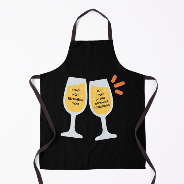 Item preview, I May Not Remember You But I Sure As Shit Remember Your Drink, Funny Bartender Gift, Bartending Joke, Mixologist Gift Idea designed and sold by springflow.