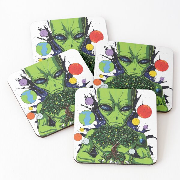 Item preview, Space Alien Weed Stoner designed and sold by Mohasin007.