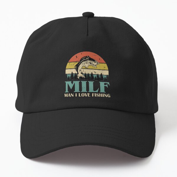 Item preview, MILF Man I Love Fishing Retro Vintage Sunset Funny Fishing Gift designed and sold by EvengoDesign89.
