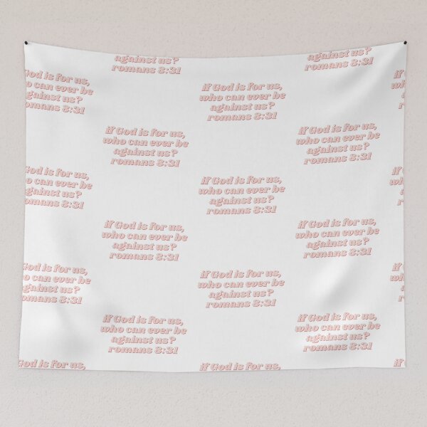 Item preview, romans 8:31 bible verse designed and sold by thingsofheaven.