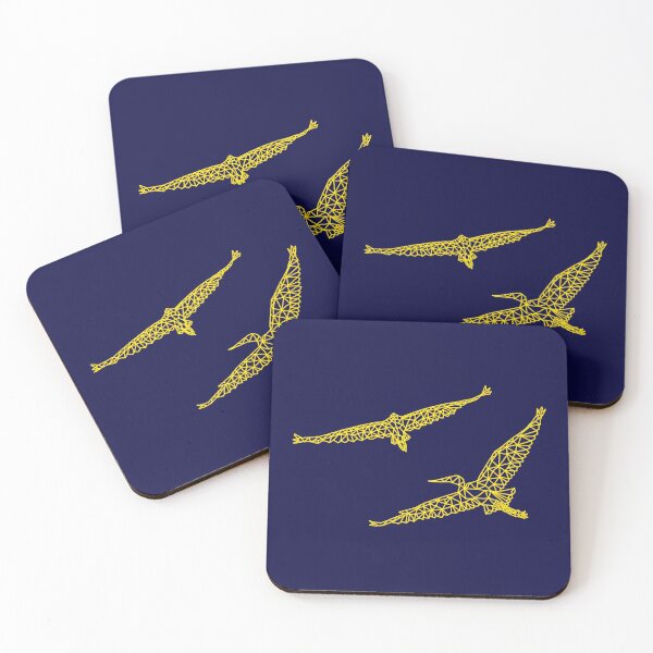 Item preview, Geometric Flying Egrets designed and sold by Arkneer.
