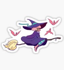Pink Witch Sticker