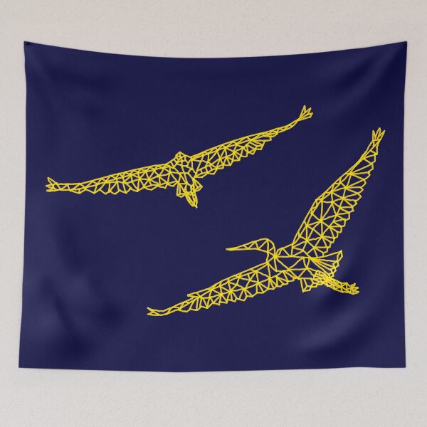 Item preview, Geometric Flying Egrets designed and sold by Arkneer.