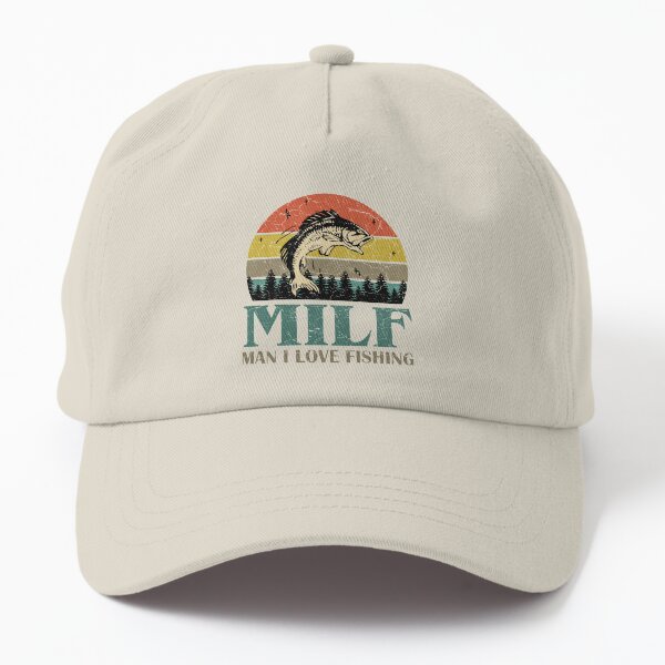 Item preview, MILF Man I Love Fishing Retro Vintage Sunset Funny Fishing Gift designed and sold by EvengoDesign89.