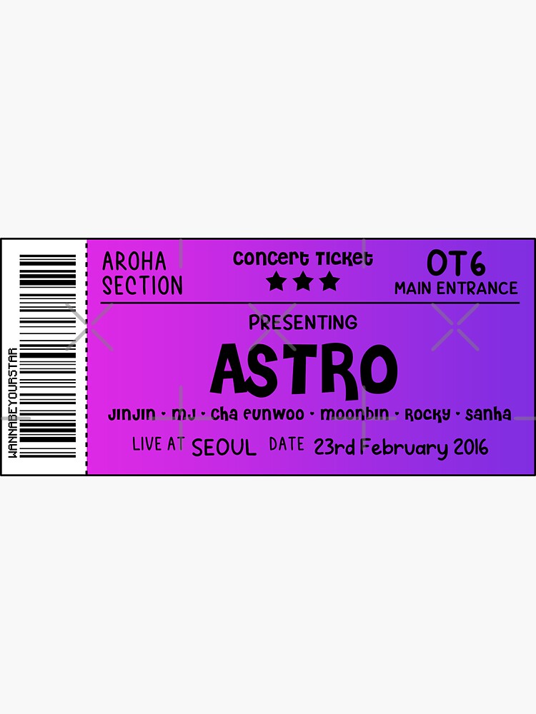 ASTRO Concert Ticket | Sticker