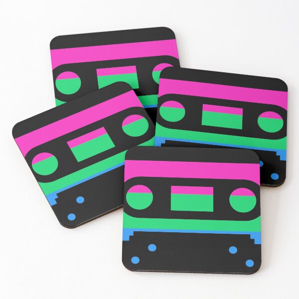 Aperçu de l'œuvre Cassette Pride - Polysexuel créée et vendue par thesassypanda.