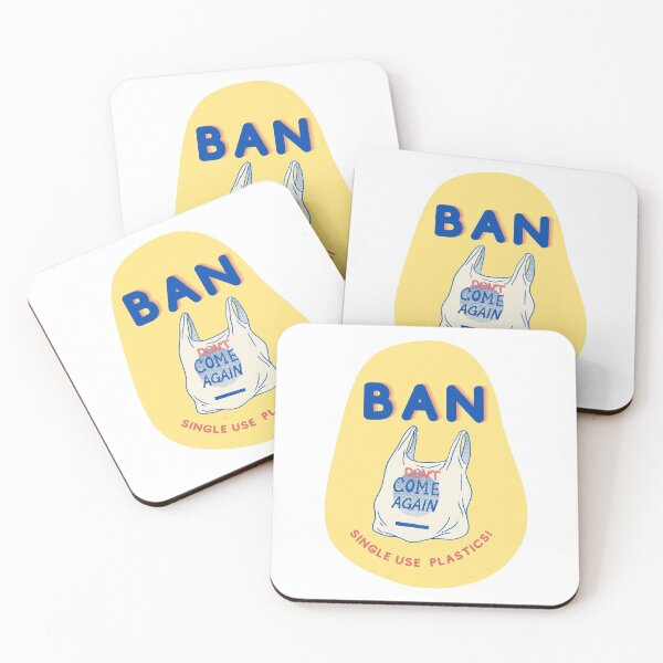 Item preview, Ban Single Use Plastic Yellow - Save the Oceans, Clean up our Seas, Environmental Activism designed and sold by Teetee94.