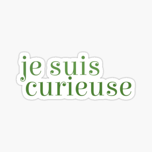 Aperçu de l'œuvre je suis curieuse créée et vendue par femme franche.