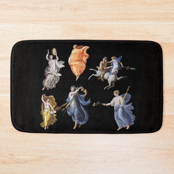 Item preview, DANCING MAENADS  AND CENTAUR ANTIQUE ROMAN MURAL PAINTINGS IN BLACK designed and sold by BulganLumini.
