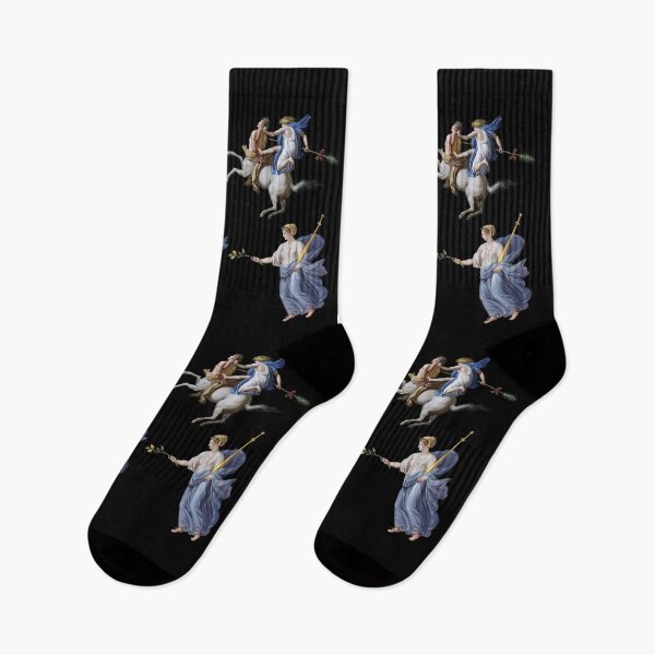 Item preview, DANCING MAENADS  AND CENTAUR ANTIQUE ROMAN MURAL PAINTINGS IN BLACK designed and sold by BulganLumini.