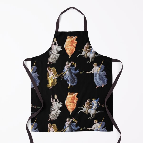 Item preview, DANCING MAENADS AND CENTAUR ANTIQUE ROMAN MURAL PAINTINGS IN BLACK designed and sold by BulganLumini.