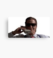 Patrick Bateman on Phone (American Psycho) Canvas Print