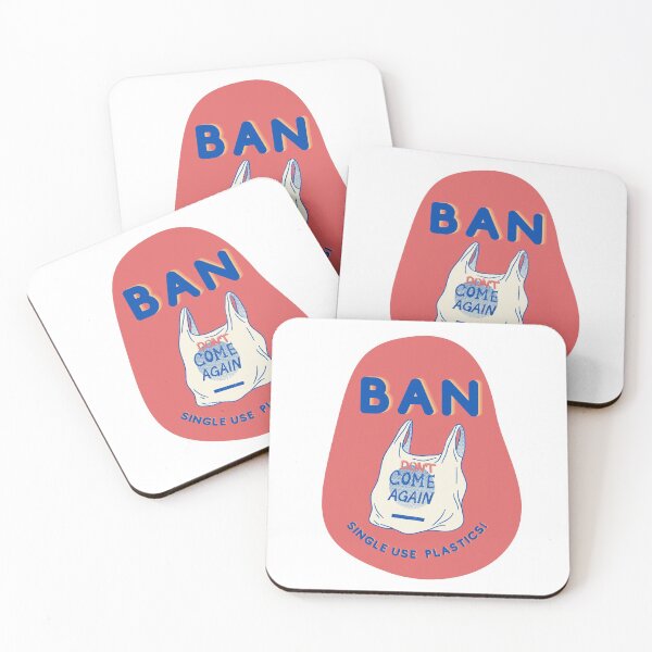 Item preview, Ban Single Use Plastic Red - Save the Oceans, Clean up our Seas, Environmental Activism designed and sold by Teetee94.
