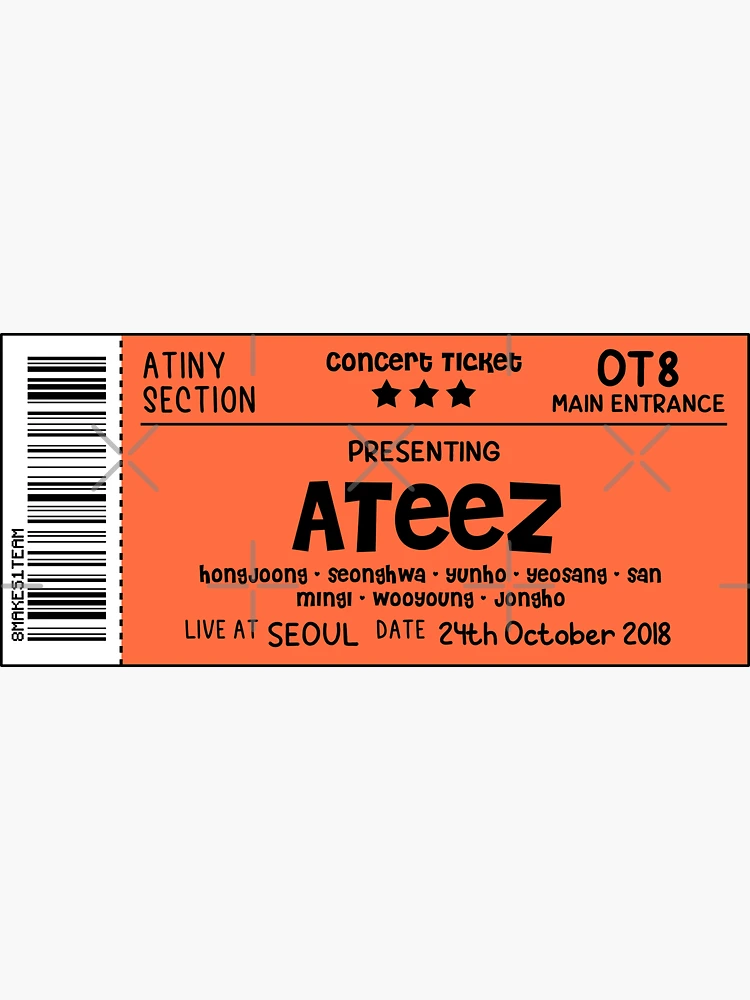 Ateez group sticker