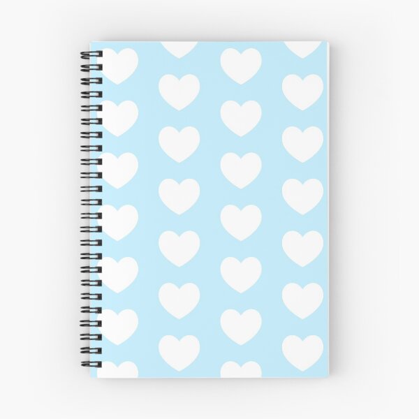 Item preview, Patrón de corazón pastel azul y blanco designed and sold by Skycloud-Nya.