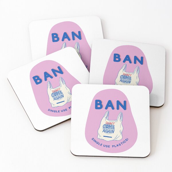 Item preview, Ban Single Use Plastic Pink - Save the Oceans, Clean up our Seas, Environmental Activism designed and sold by Teetee94.
