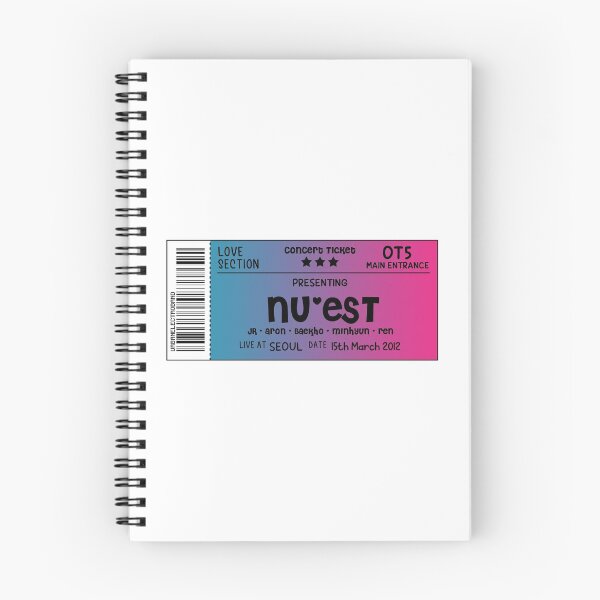 Item preview, NU'EST Concert Ticket designed and sold by skeletonvenus.
