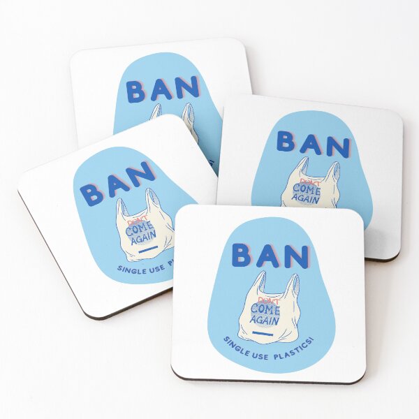 Item preview, Ban Single Use Plastic Blue - Save the Oceans, Clean up our Seas, Environmental Activism designed and sold by Teetee94.
