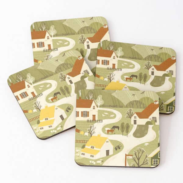 Item preview, Farm landscape with animals designed and sold by mikhaleeevich.