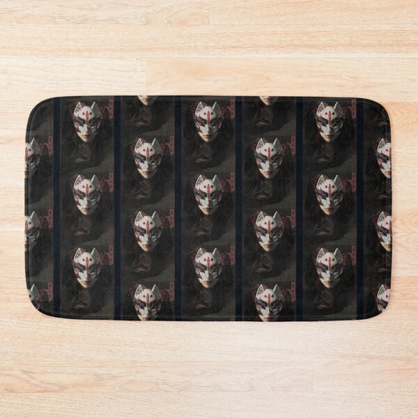 Item preview, Graphic Japanese Kitsune Mask designed and sold by getcustomtee.