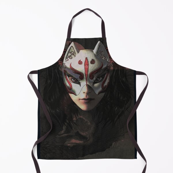 Item preview, Graphic Japanese Kitsune Mask designed and sold by getcustomtee.