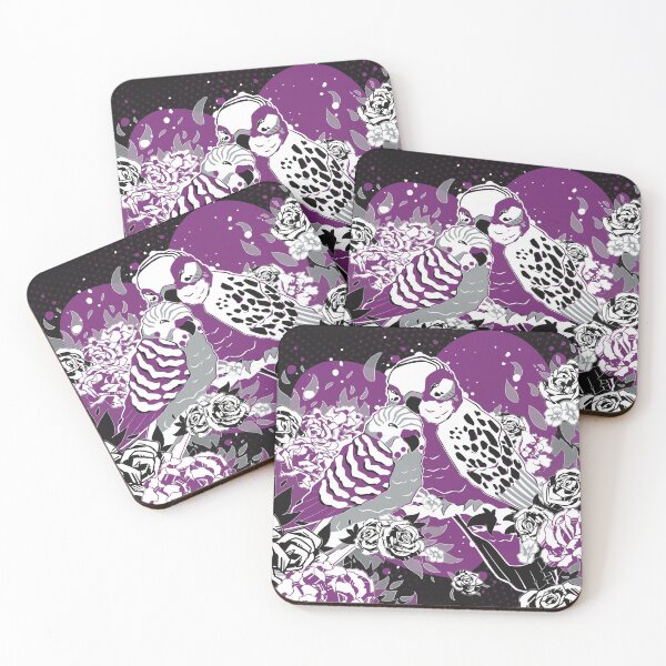Item preview, Asexual Love Budgies designed and sold by FirbetMakes.