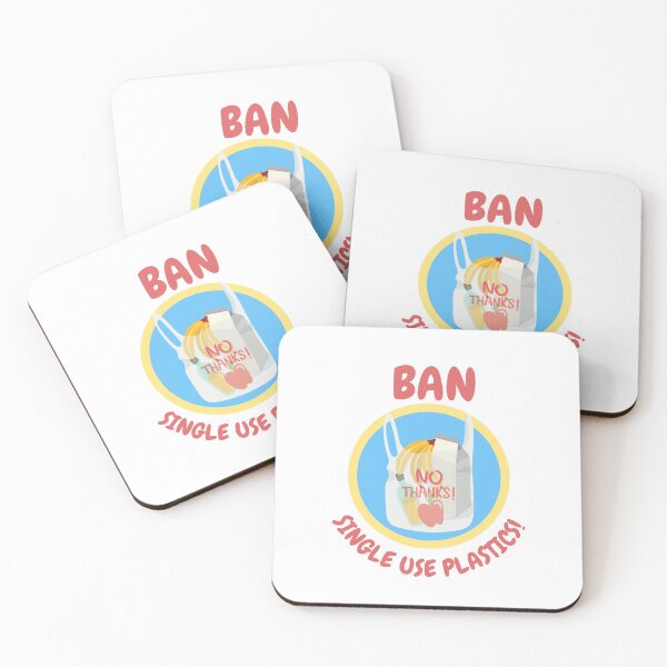 Item preview, Ban Single Use Plastic, Grocery Bags, No Thanks - Save the Oceans, Clean up our Seas, Environmental Activism designed and sold by Teetee94.