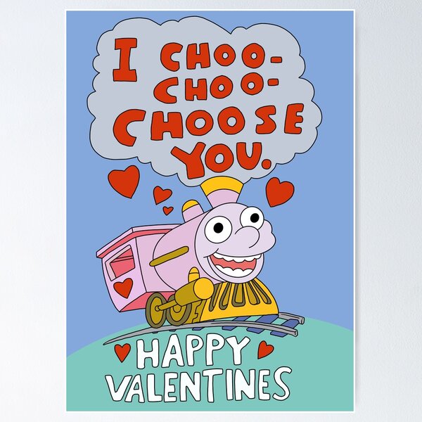 Item preview, I Choo Choo Choose You Happy Valentines designed and sold by thebcarts.