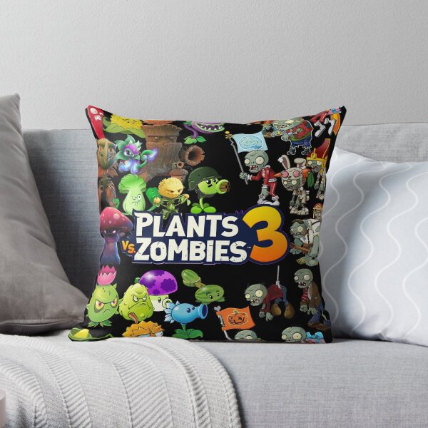 Plants vs. Backpack Zombies 3 Backpacks, Video game, battle for the neighborhood. kids backpack Throw Pillow