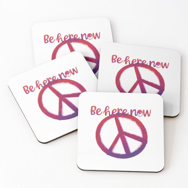 Item preview, Be Here Now with a Peace Sign designed and sold by PeaceNinja.