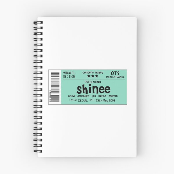 Artikelvorschau, SHINEE Konzertticket entworfen und verkauft von skeletonvenus.