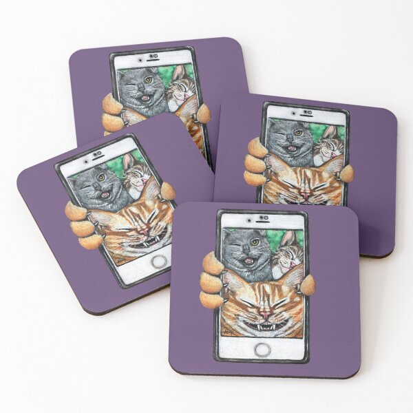 Item preview, Selfie Cats designed and sold by GardenPartyArt.