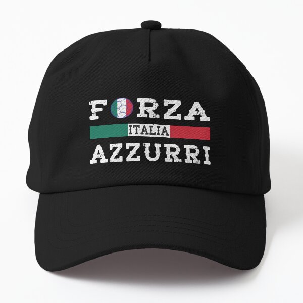 Italy Forza Azzurri Soccer Dad Hat