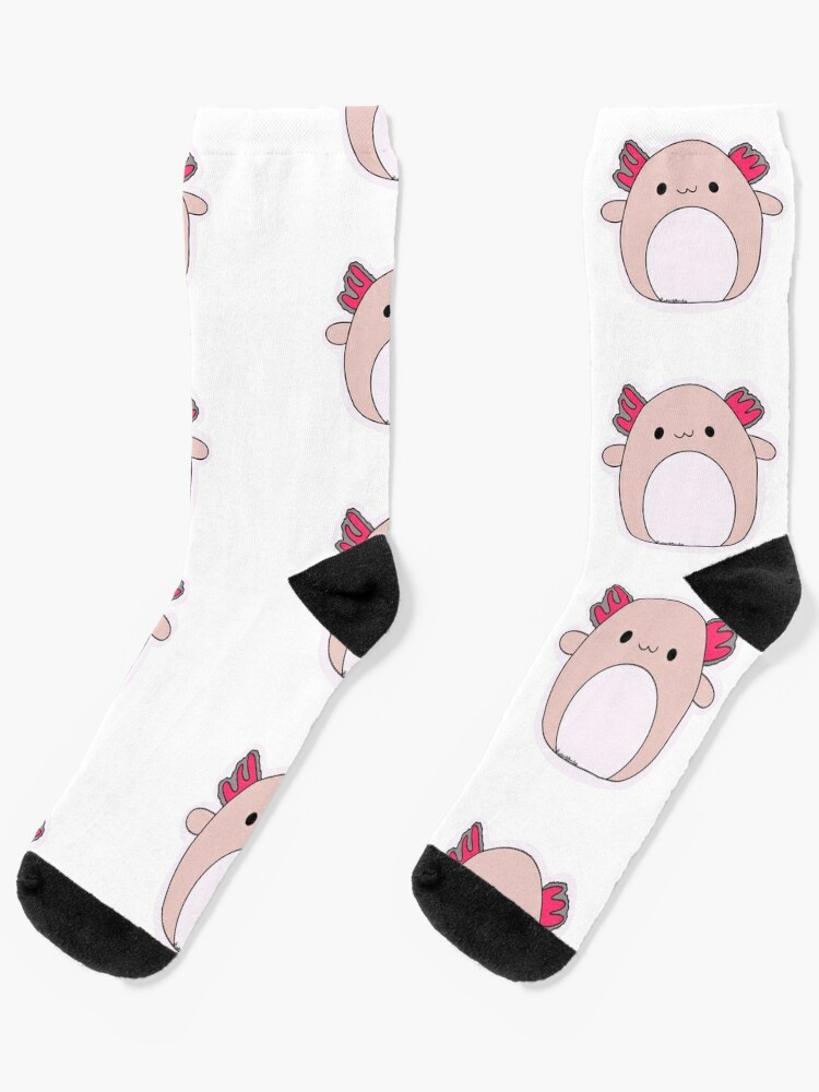 Light Pink Axolotl Squish-mellow Axolotl Socks | Redbubble