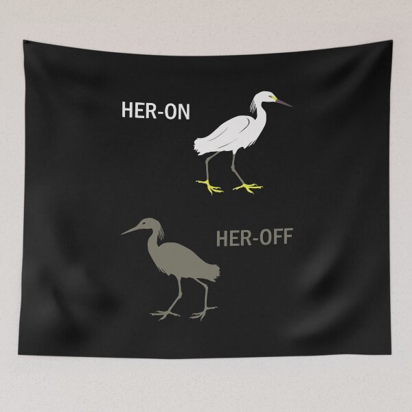 Item preview, Heron Her-off Egret Waterfowl Swamp Bird Lover Gift designed and sold by TheAplus.