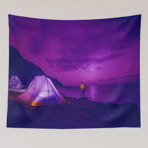 Item preview, Camper watching night sky designed and sold by Fashimation20.