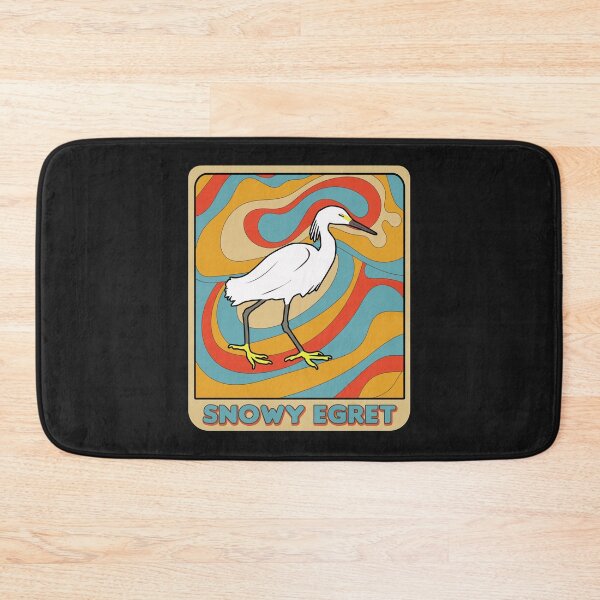Item preview, Vintage Snowy Egret Retro Heron Waterfowl Swamp Bird Lover Gift designed and sold by TheAplus.