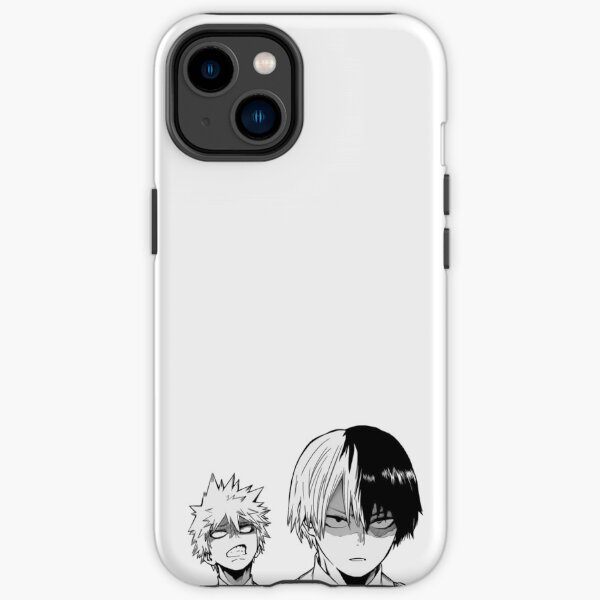 Enojado Bakugo Katsuki y Todoroki Shoto Funda resistente para iPhone
