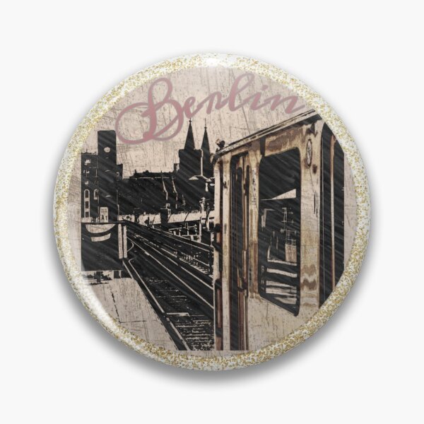 Item preview, BERLIN - photo design - Oberbaumbrücke - S-Bahn - Shabby Silouhette designed and sold by kikidu21.